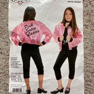 “Pink Satin Ladies” Girls jacket Halloween Costume